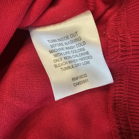 Alfred Dunner Red Embroidered Fleece Sweatshirt Petite Small PS - Picture 5 of 8